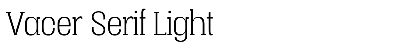 Vacer Serif Light